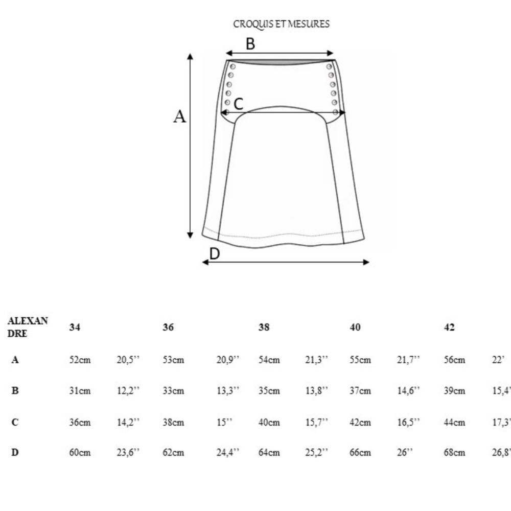 NWT Rouje ALEXANDRE Skirt (FR 40) - Picture 6 of 6